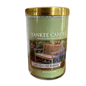 Yankee Candle Retired GARDEN HIDEAWAY Large 22 oz Anthropologie Barely Used